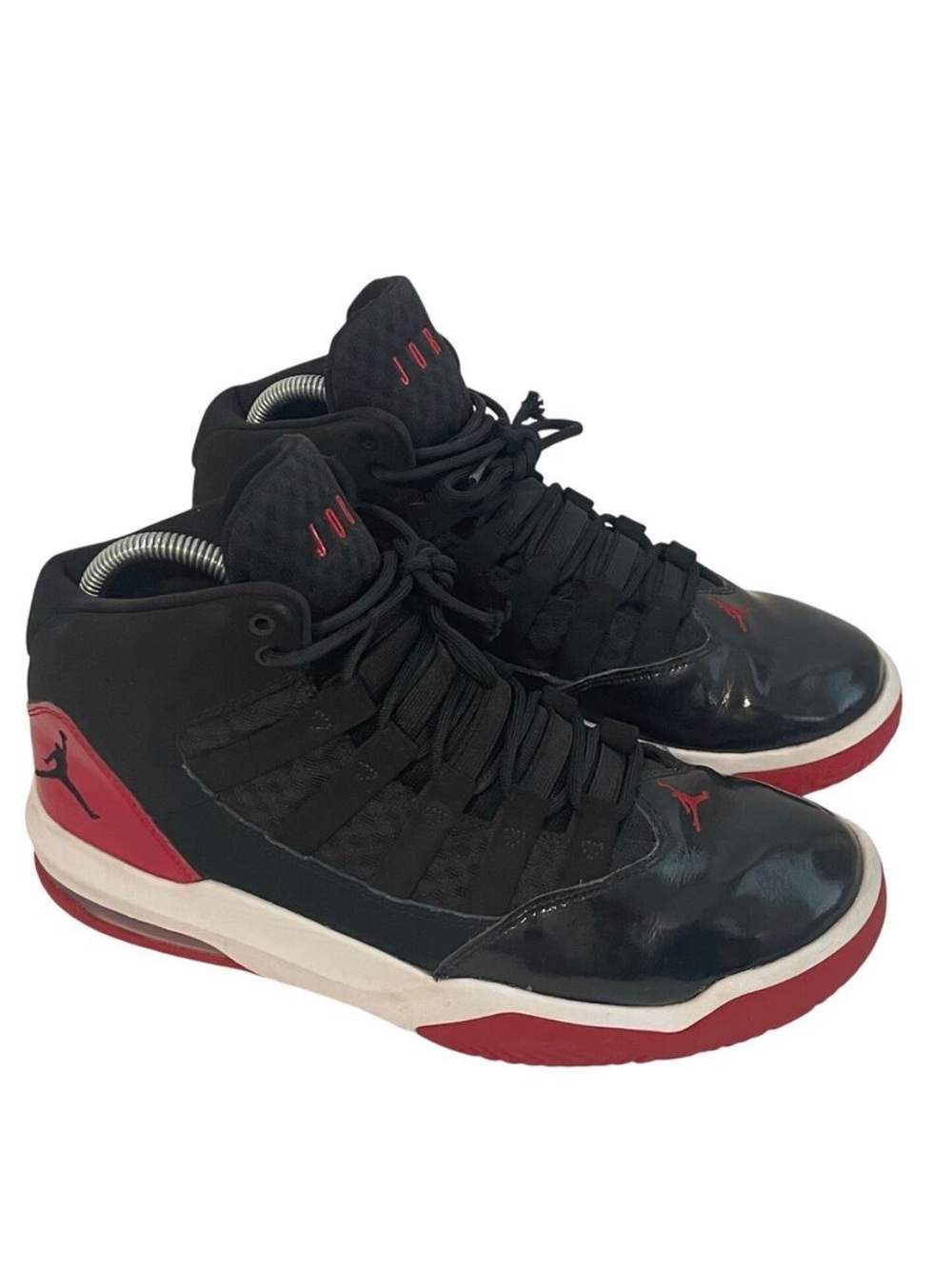 Nike Air Jordan Men's Max Aura Size 8 Black Red AQ9084-006 Basketball Sneakers